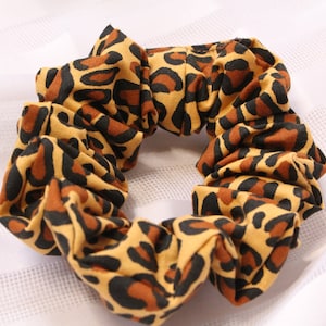 Leopard Print Scrunchies