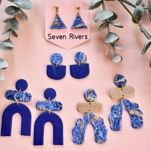 Blue Celestia Collection - Handmade with Polymer Clay