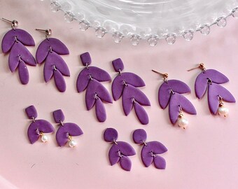 Royal Purple Collection - Handmade Polymer Clay Earrings