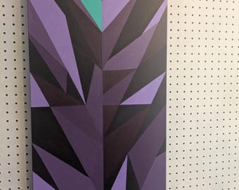 Shattered Purple - 40"x16"x1.5" acrylic on stretched canvas