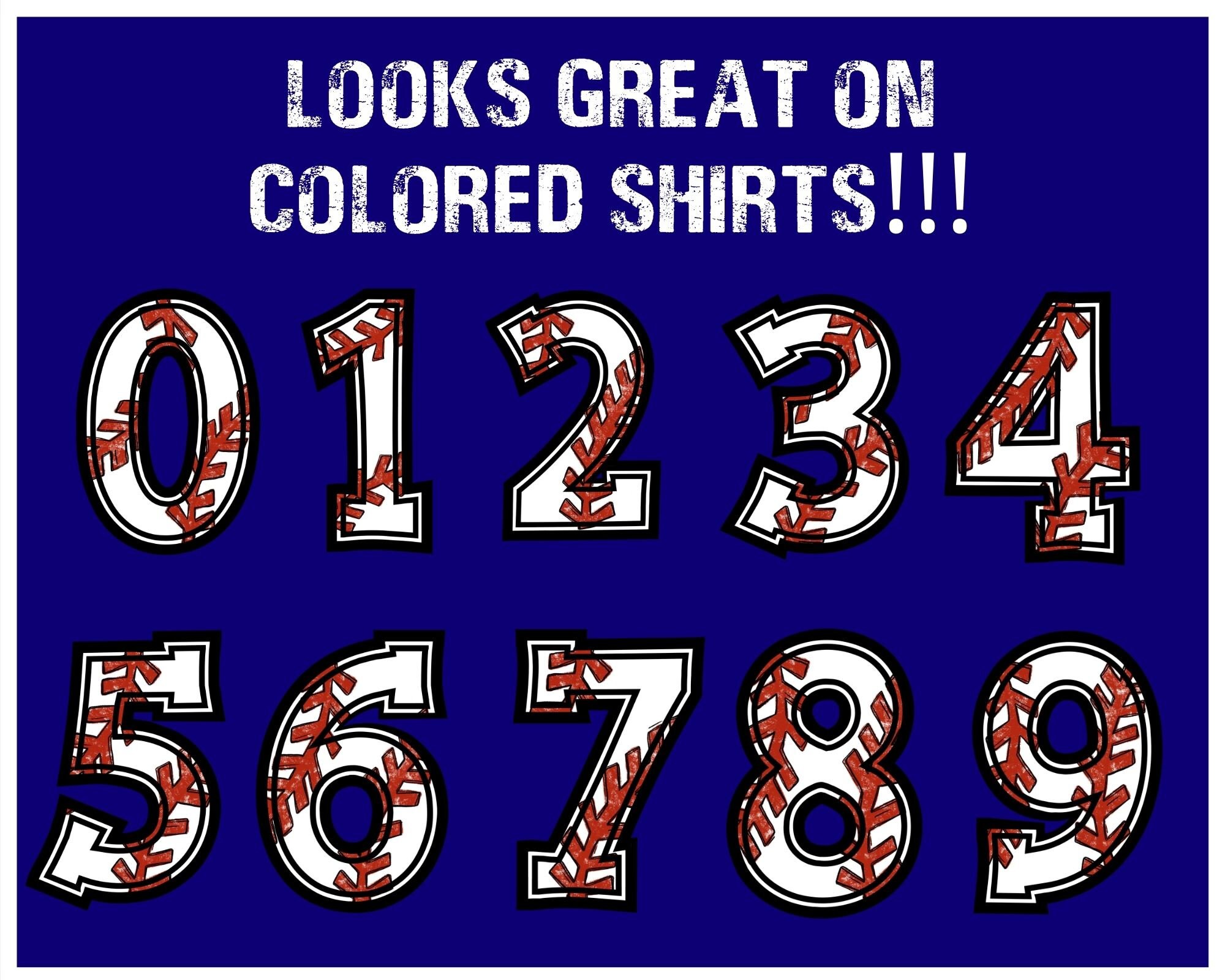 Baseball Numbers 09 with Hand Drawn Stitches Baseball Jersey Etsy