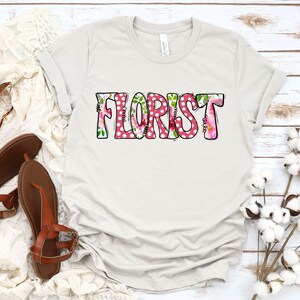 Florist Instant Digital Download, PNG for Sublimation, Florist Appreciation Gift, Floral and Polka Dots PNG Download, Flower Shop Clipart image 4