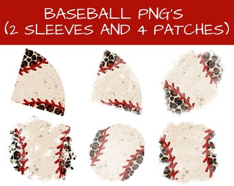 Leopard Baseball Stitches Sleeve Design PNG, Sublimation Design, Digital Download, Graphic Designs, Sublimate Download, Leopard Patches Png