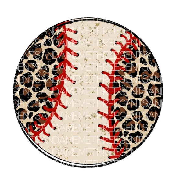 Cheetah Baseball Print Design, Teeball png, Leopard Baseball Sublimation Design, Hand Drawn Sports Design, Game Day Shirt Design