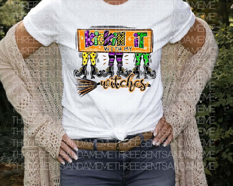 Witches Legs PNG, Fall Halloween PNG Digital Download, Hand Drawn Sublimation Design, DTF Printable Art, Trick or Treat png image 8