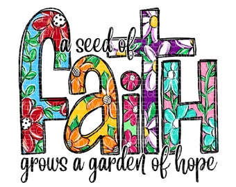 Bright Colored Flower Hand Drawn Cross, Sublimation on T-Shirts, Garden Flags, Tumblers, Garden Flags, Christian Faith PNG Design Element