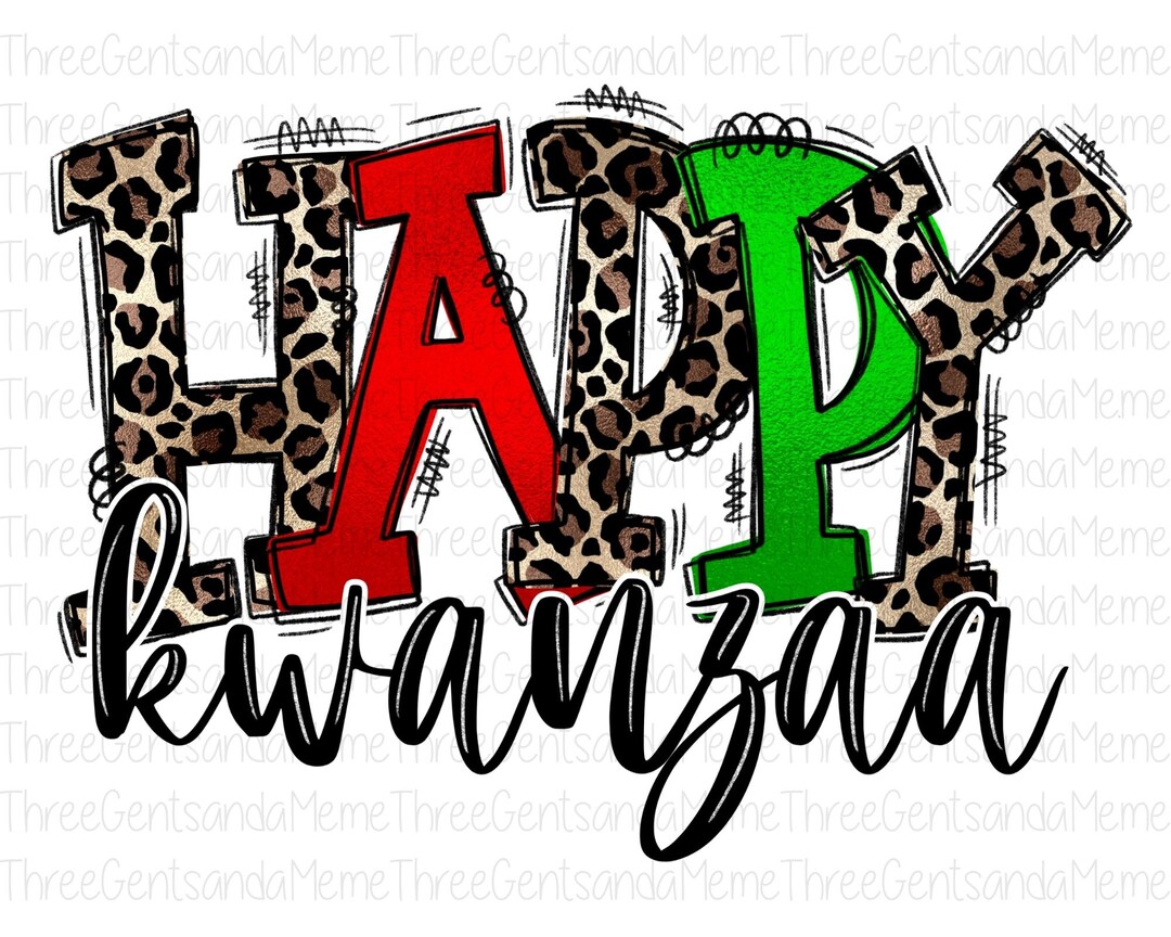 Kwanzaa Instant Digital Download PNG, Hand Drawn T-shirt Design ...