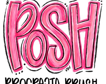 Posh Paint Style Procreate Brush, Glitter Texture Brush for Procreate, Grand Millennial Art Brush, Instant Download, iPad Art