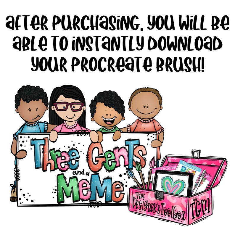 Messy Paint Procreate Pinsel, Digital Art Brush, Lettering Brush für Procreate, Instant Download, Kritzeln Procreate Pinsel Bild 3