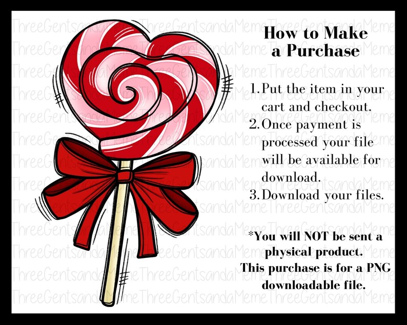 Valentine Sublimation Design Lollipop Valentine Design Ready - Etsy