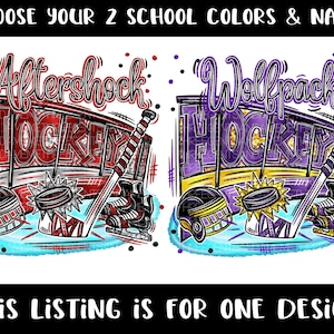 Custom Ice Hockey Design, Hockey Mom png, Sublimation Design, Hockey Shirt Design, School Spirit PNG, Sports Design, Tumbler Design