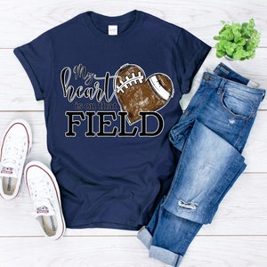 My Heart is on That Field png, Football png, Football Mom png, Game Day Shirt, Football Shirt png, Grandparent Football Shirt Design image 5