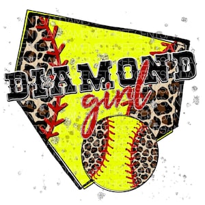 Softball Diamond, Mom Cheetah Print Design, Softball png, Leopard Softball Sublimation Design, Hand Drawn Sports Design, Game Day Shirt PNG
