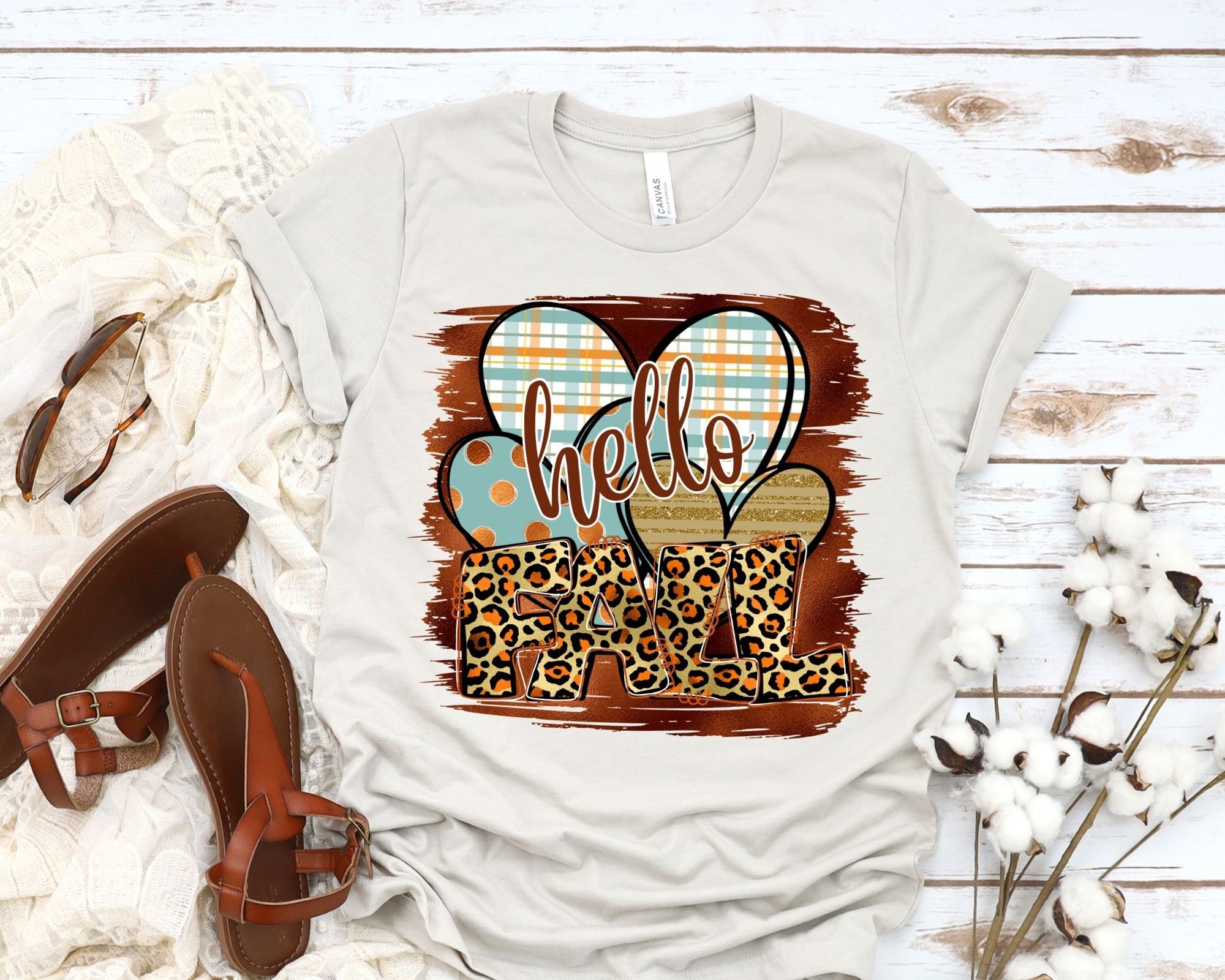 Hello Fall PNG Instant Digital Download File for Sublimation | Etsy