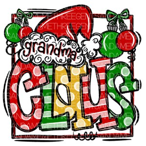 Grandma Claus Sublimation, Hand Drawn PNG, Christmas, Instant Digital Download, Family Christmas Shirt Design, Santa, Holiday PNG Design