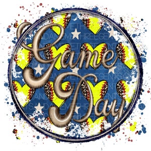 Softball DTF Transfer Printable PNG, Mom Softball Heart Print Design, Sublimation Design, Hand Drawn Sports Design, Game Day PNG