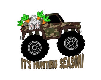 It's Hunting Season Easter Egg Shirt Design, Printable PNG Instant Download, Little Boy Design for Easter Shirt