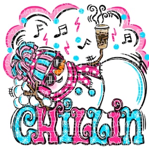 Snowman Sublimation Design, Hand Drawn, Holiday Coffee png, Instant Digital Download, Funny Design, DTF Transfer png, Clipart