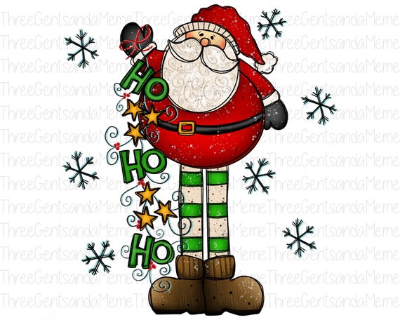 Ho Ho Ho Whimsical Santa Sweatshirt Ho Ho Ho Whimsical Santa Sweatshirt