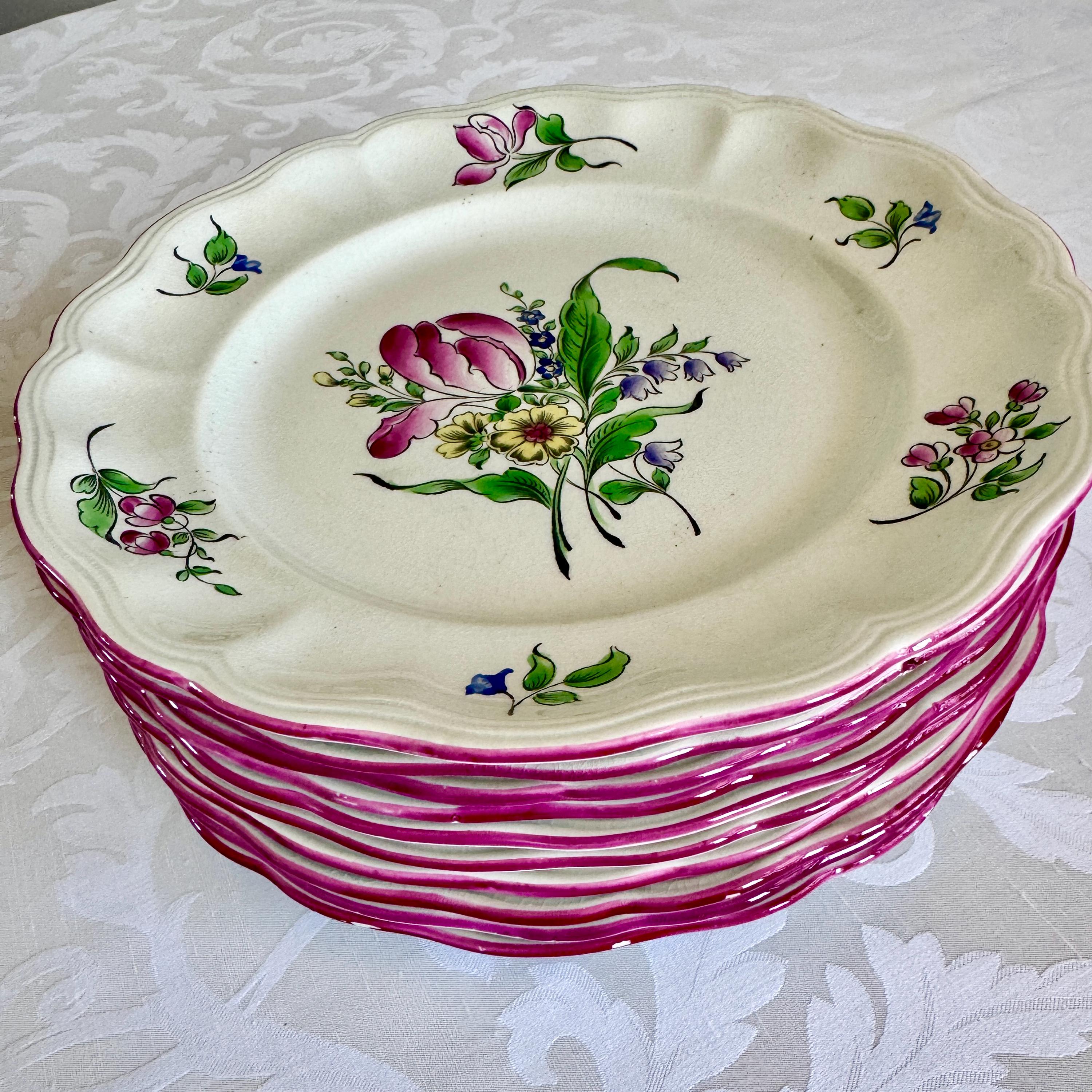 Faience Fine / Antique Plate フランスアンティーク Faience Fine / Antique Plate フランスアンティーク Faience