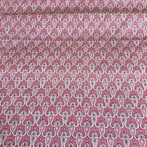 Souleiado French Fabric - 3 Yards 11&quot; x 50&quot; - Charles Demery Paisley Cotton - Made in France 1990&#39;s
