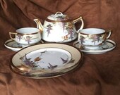 Japanese Satsuma Style Vintage Tea Service