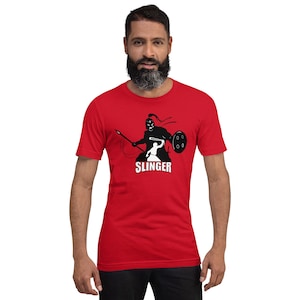 David Vs Goliath Slinger T-shirt