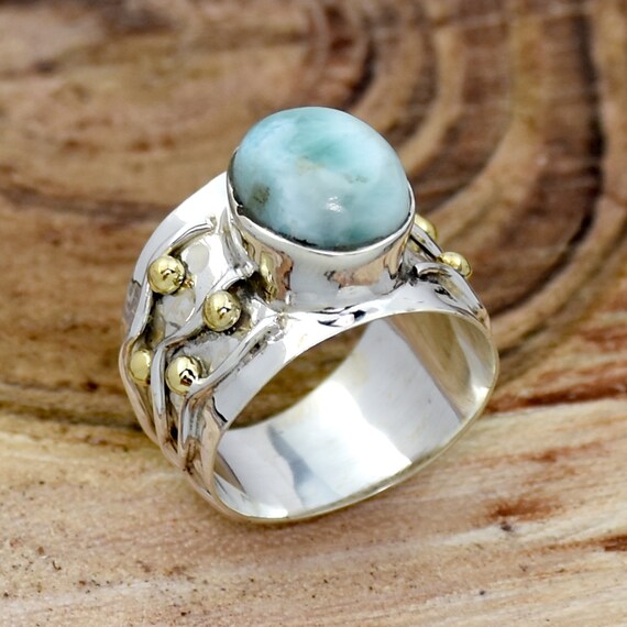 Larimar ring best sale etsy