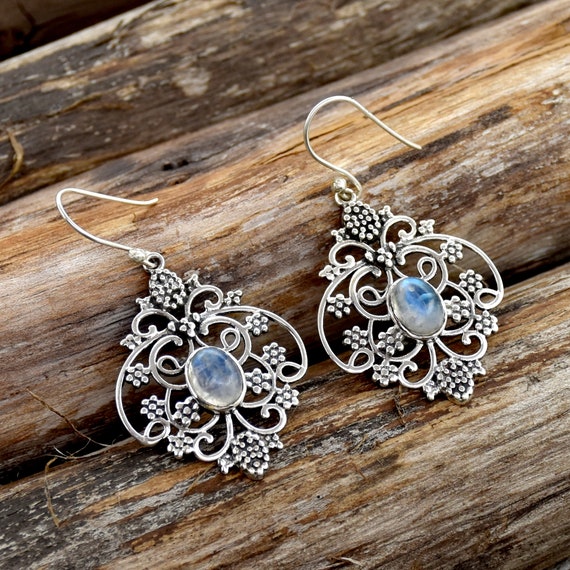 Sterling Silver Chandelier Earrings Boho Earrings Dangle Earrings UK Shop | Silver  earrings dangle, Beautiful silver earrings, Silver chandelier earrings
