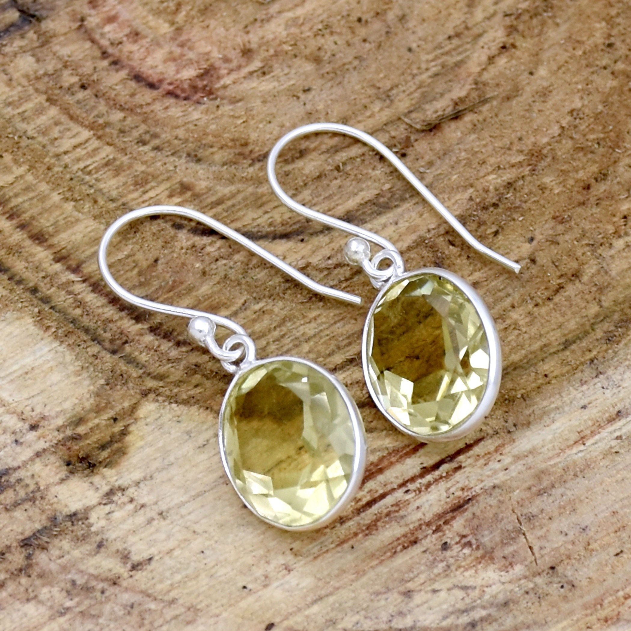 Lemon Quartz Earring - Etsy Canada