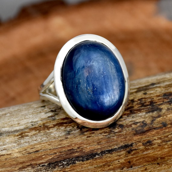 Blue 2024 kyanite ring