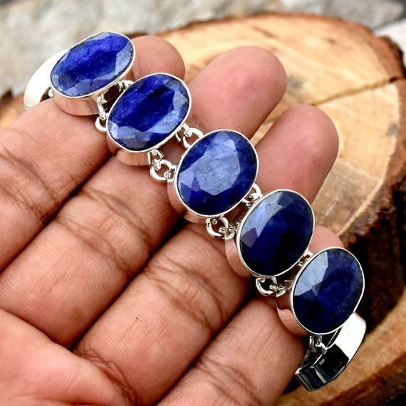 Mystique Vintage Native American Navajo Thick Lapis Sterling Silver Wave Bracelet Mystique Vintage Native American Navajo Thick Lapis Sterling Silver Wave Bracelet