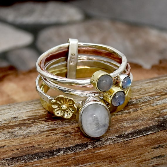 Etsy rainbow shop ring