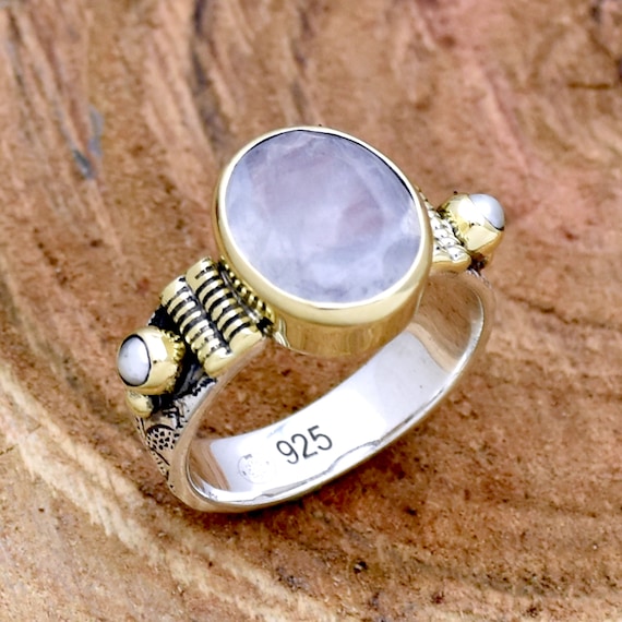Bague En Argent 925 Et Pierre De Lune - Taille 53 - Neuf Avec étiquettes - BA-AR-137