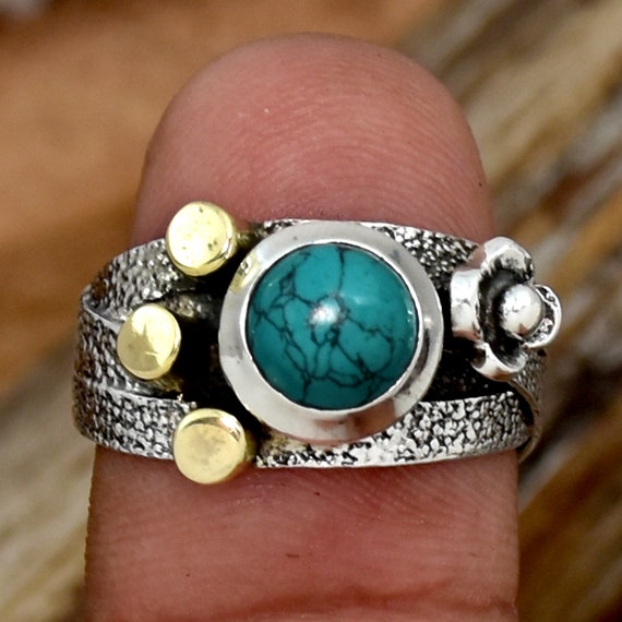 Turquoise color deals ring