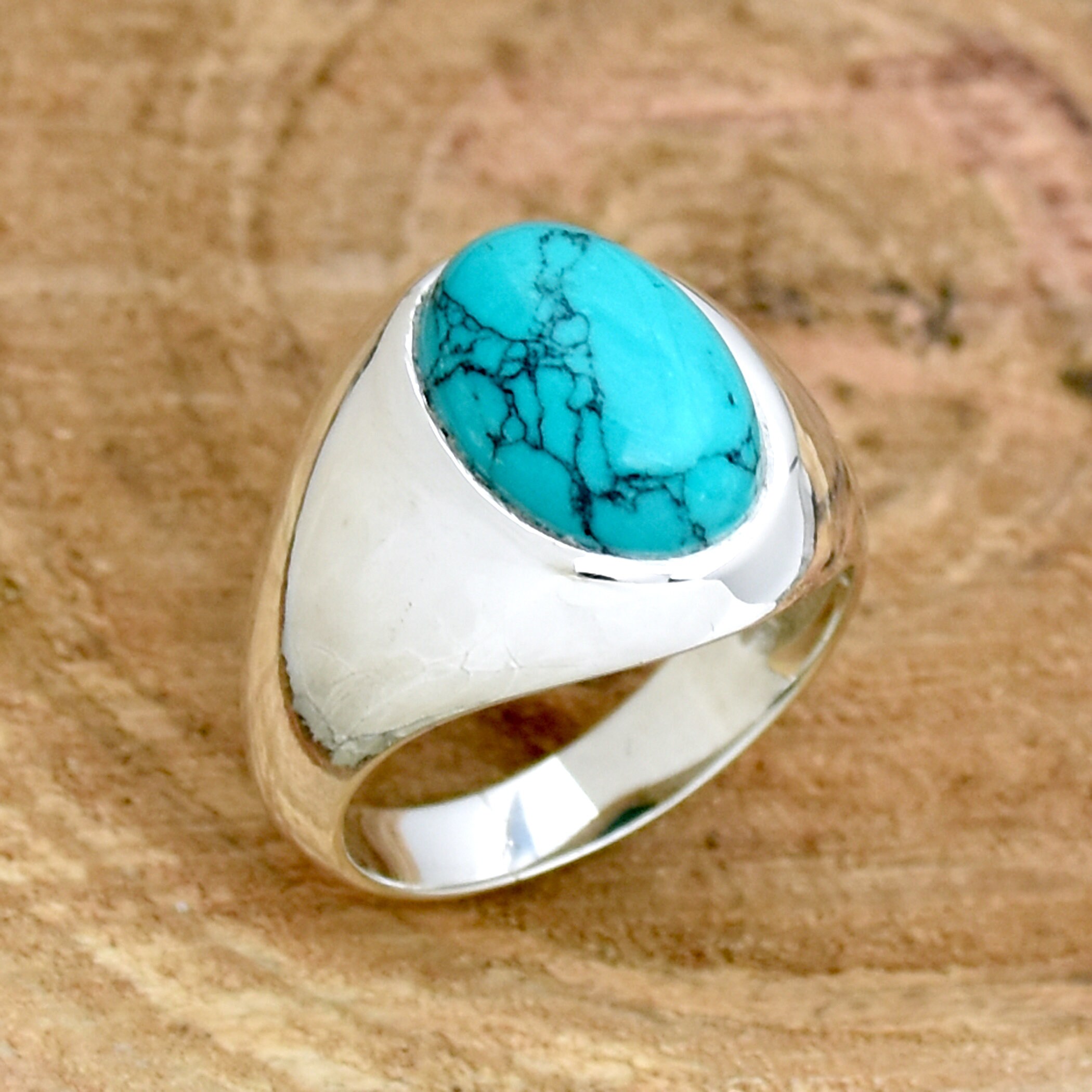Goldener Ring Mit Dunkelblauem Stein Damenring Türkis Sterling Silber - Vintage Ovalring Verstellbar Mit Zirkonia, Bohème Style Verstellbarer Damenring Geschenk