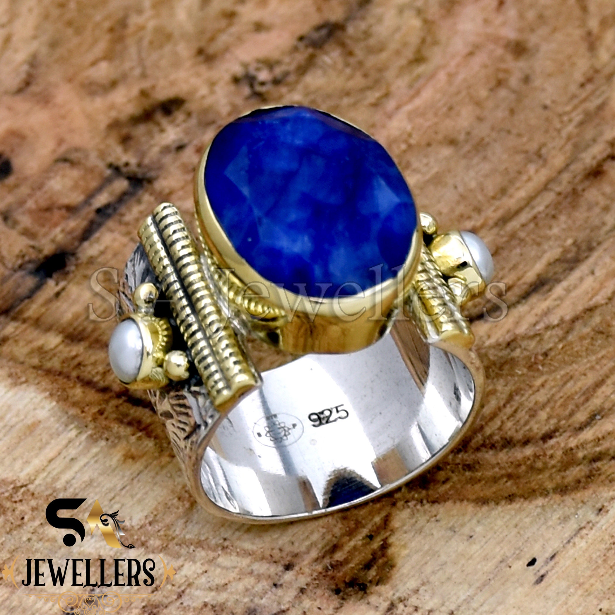Indian sapphire ring deals
