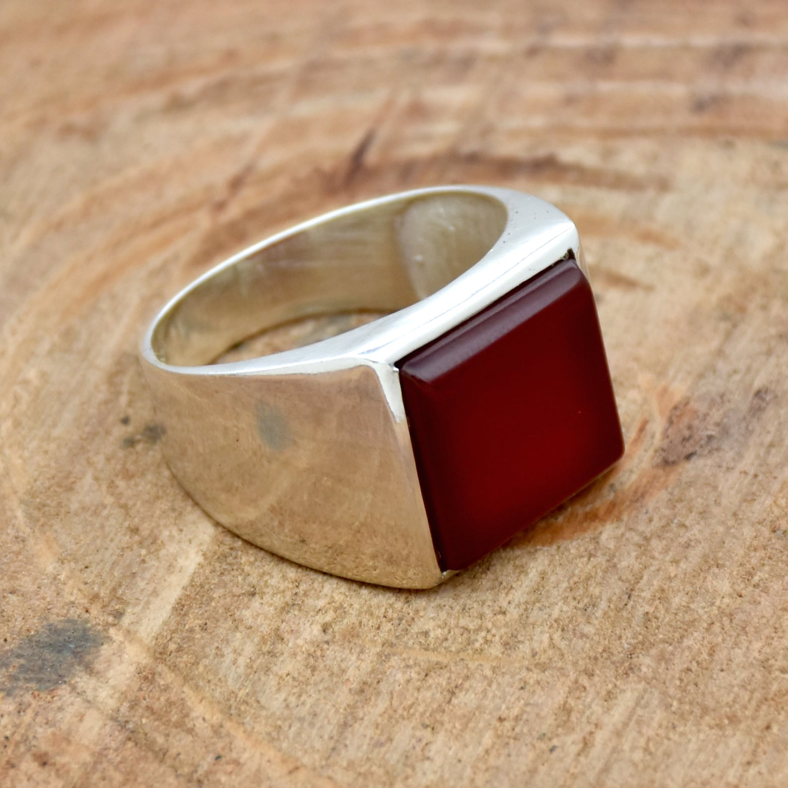 Carnelian Men's Ring 925 Sterling Silver Ring Handmade - Etsy
