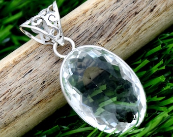 Ciondolo Gioielli Argento Sterling 925 In Topazio Mistico Fatto - Foto 4