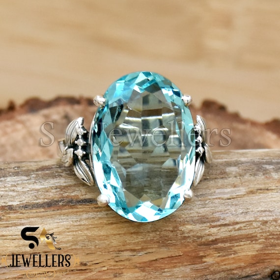 Blue on sale quartz ring