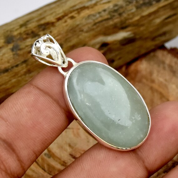 Aquamarine 2024 pendant etsy