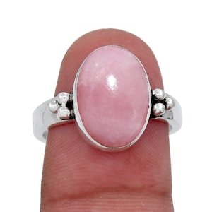 Pink Opal Ring, 925 Sterling Silver Ring, Handmade Ring, Pink Opal Ring, Unique Designer Ring, Gift For Her, Birthstone Ring, Dainty Ring.