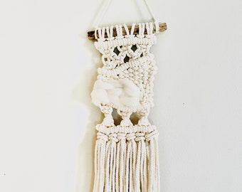 Handmade Macrame // Weaving // Macra-Weave Boho Tapestry Wall Hanging // Coastal Decor // Boho Decor // Teen Girl Room