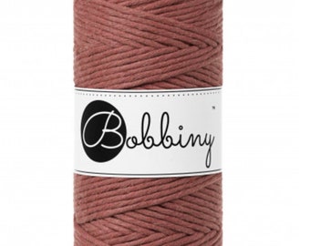 Hello Bobbiny 3mm Sunset Recycled Cotton Single Strand Macrame Rope 100m (109yards) // Macrame // Crochet // Rope // Cord // String