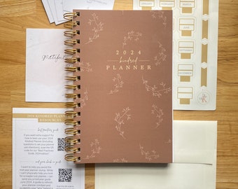 2024 Planner [MISCUT] - 2024 Kindred Planner  / Monthly/Weekly/Daily Planner / Wire-O Bound Planner / Spiral bound Planner