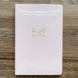 Hardcover Journal with Prompts, blank and lined pages / Be Still Journal image 3