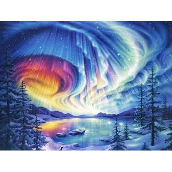 Aurora Borealis Diamond Painting Etsy