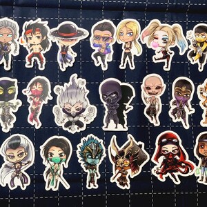 MK Fighter, Mortal Kombat Fighter Chibi Autocollant Jeu de décalcomanies
