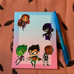 Teen Titan Memopad Chibi Notepad A6