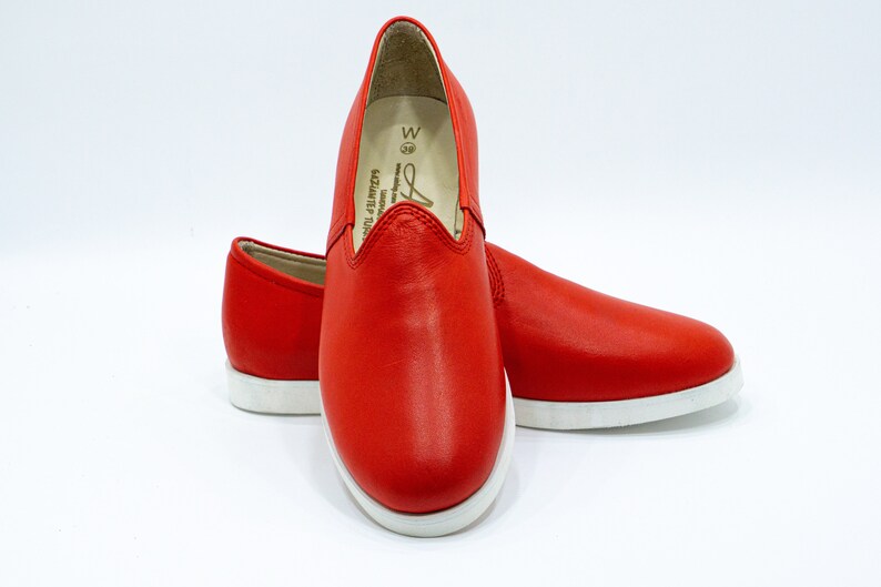 Ultra lightweight /%100 Red Lining Leather /& Handmade Eva Sole Men Turkish Shoes Colorful Slip-On Natural